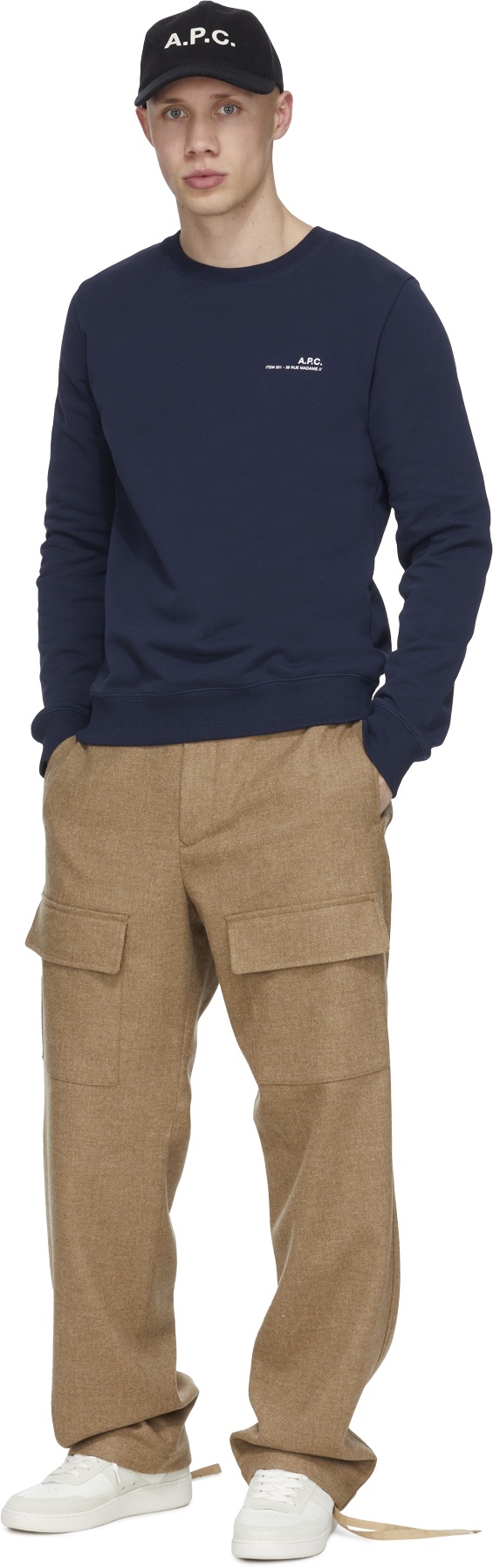 A.P.C.: Bleu Pull Item Bleu - 4