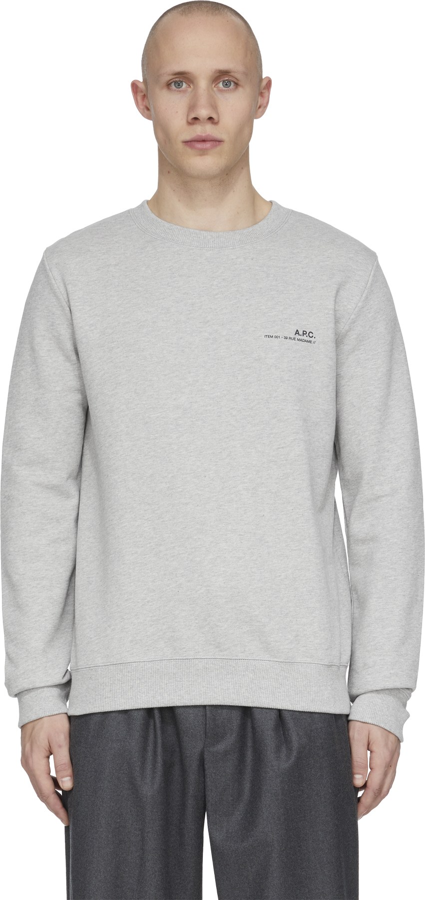 A.P.C.: Gris Pull Item Gris - 1