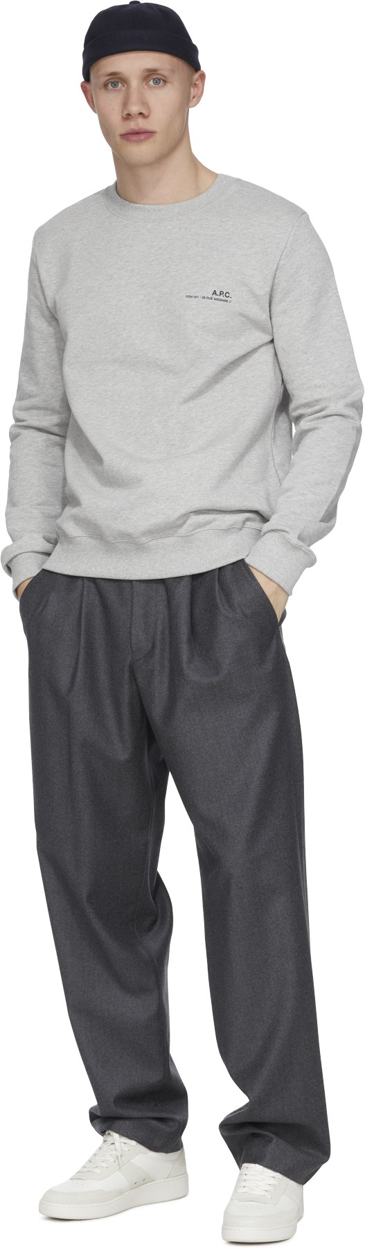 A.P.C.: Gris Pull Item Gris - 4