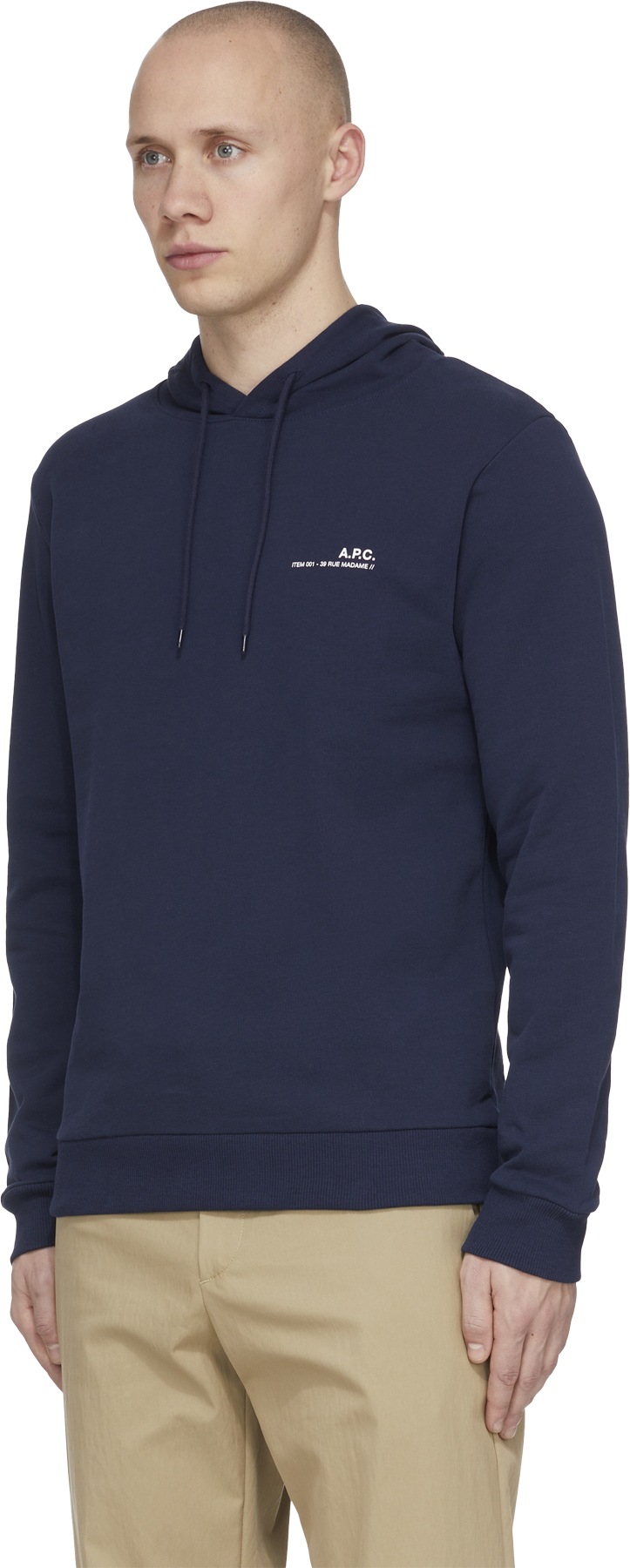 A.P.C.: Bleu Pull à Capuche Item H Bleu - 2