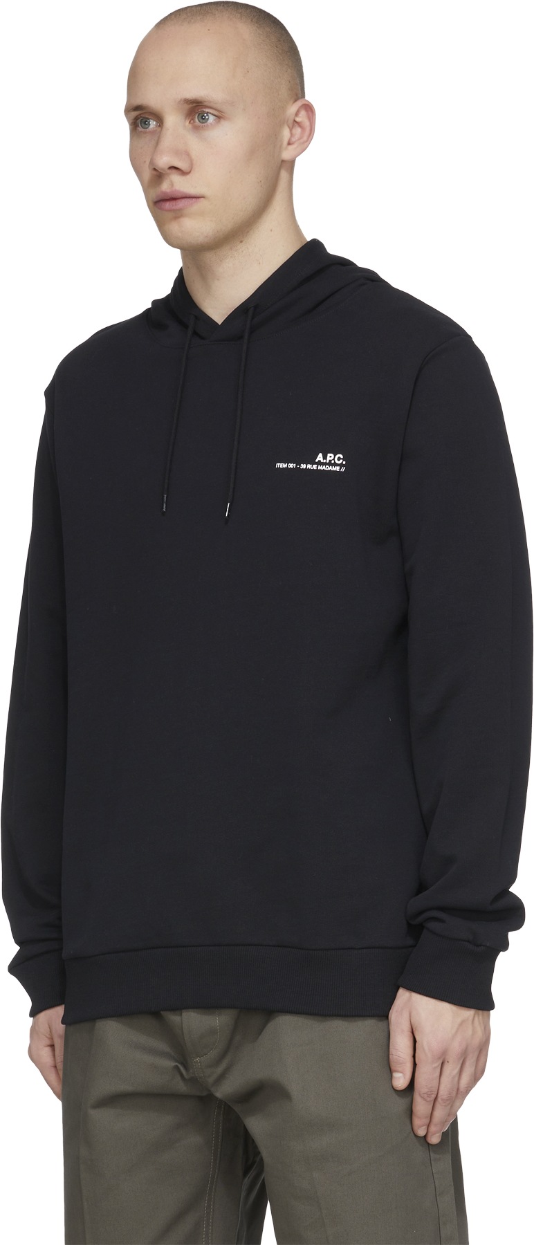 A.P.C.: Black Item H Hoodie - 2