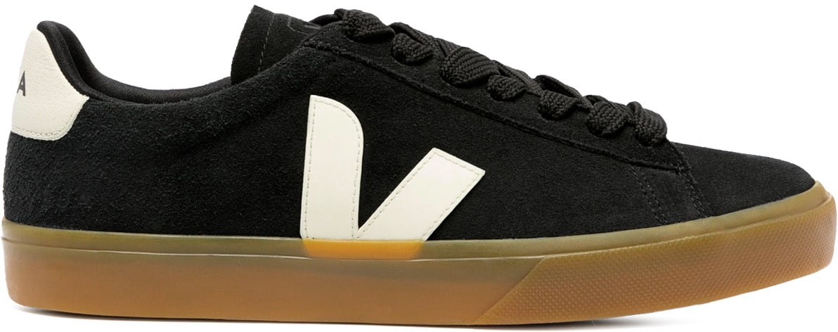 VEJA: Black Campo Bold Suede - 1