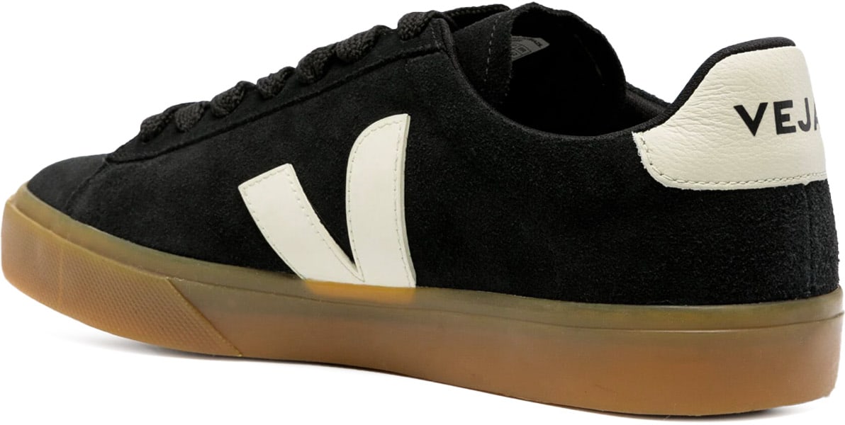 VEJA: Black Campo Bold Suede - 2