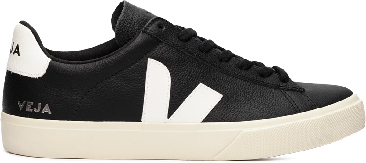 VEJA: Black Campo Chromefree Leather - 1