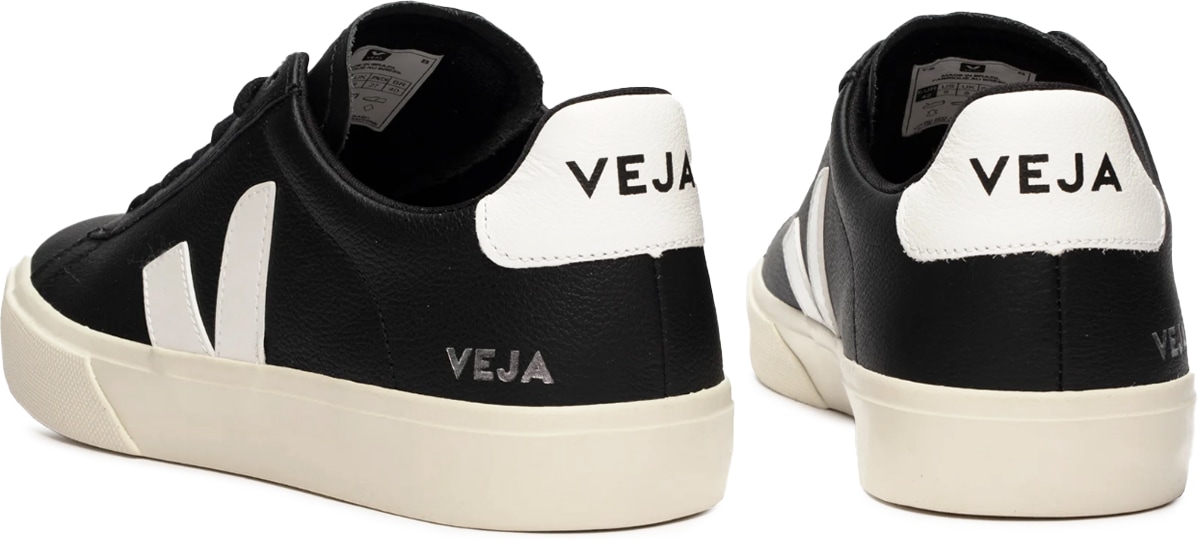 VEJA: Black Campo Chromefree Leather - 4