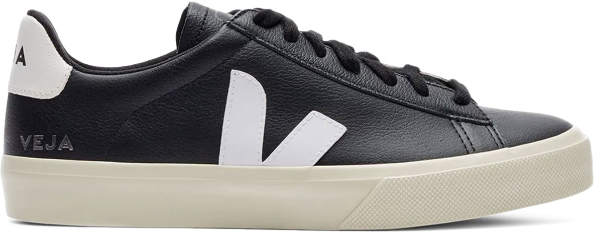 VEJA: Black Campo Chromefree Leather - 1