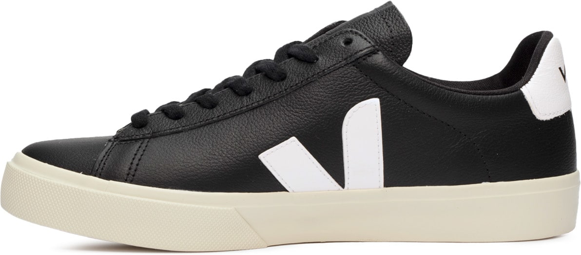 VEJA: Black Campo Chromefree Leather - 2