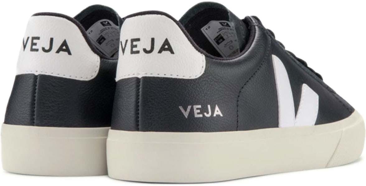 VEJA: Black Campo Chromefree Leather - 4