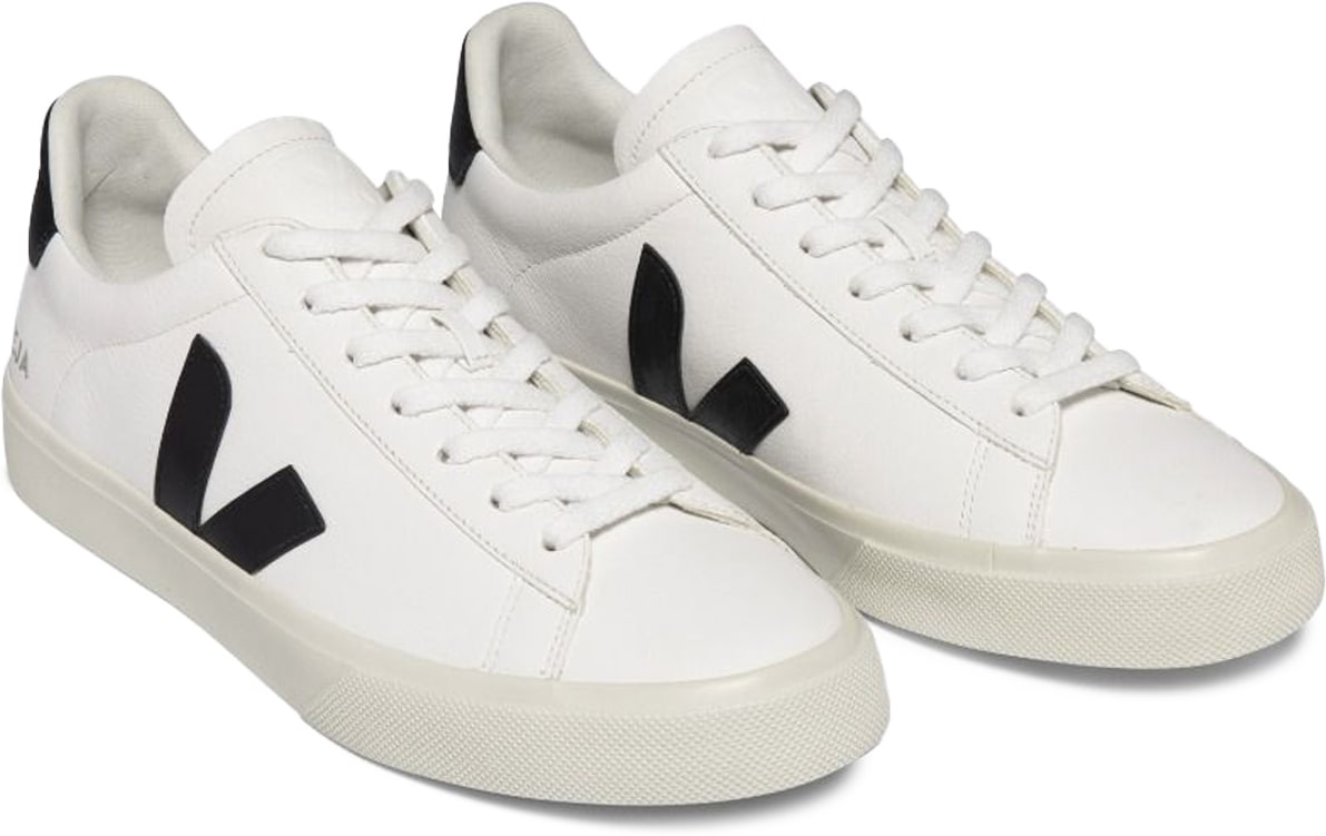 VEJA: White Campo Chromefree Leather - 3