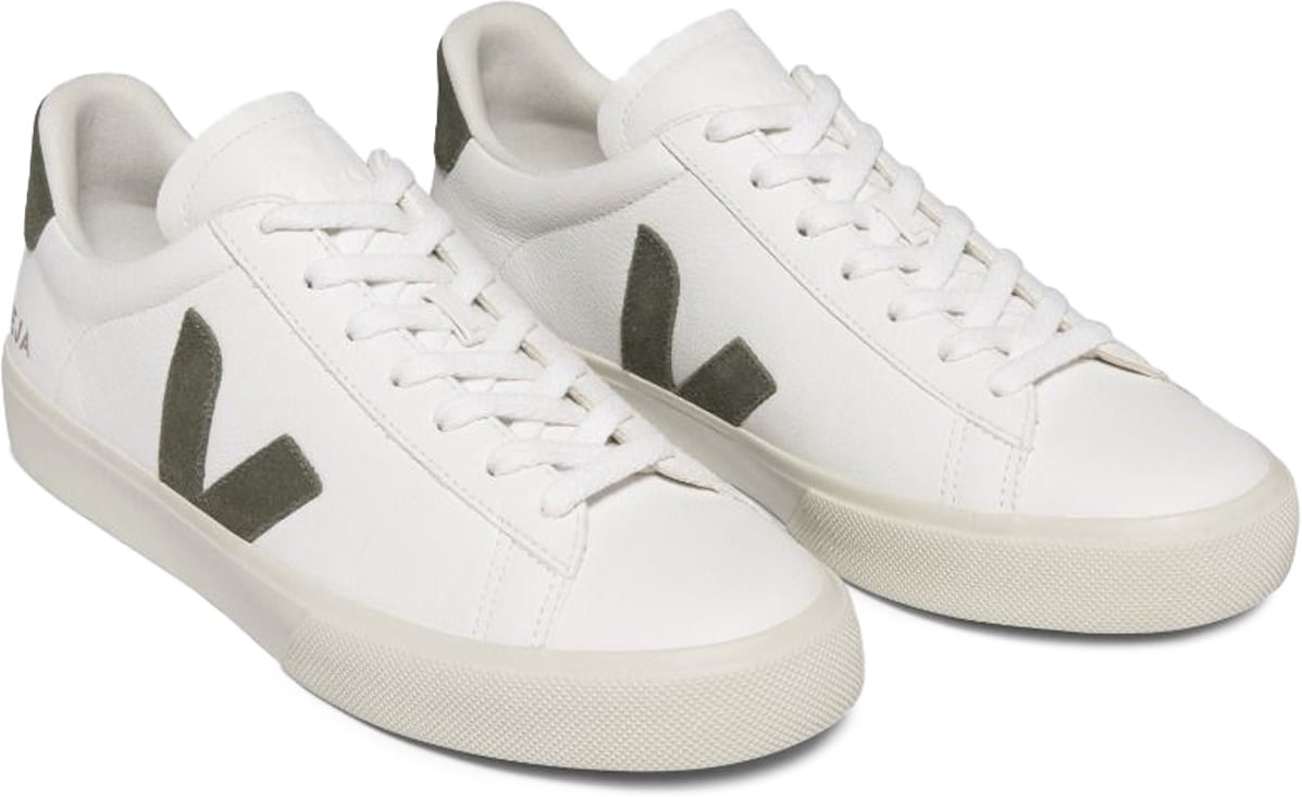 VEJA: White Campo Chromefree Leather - 3