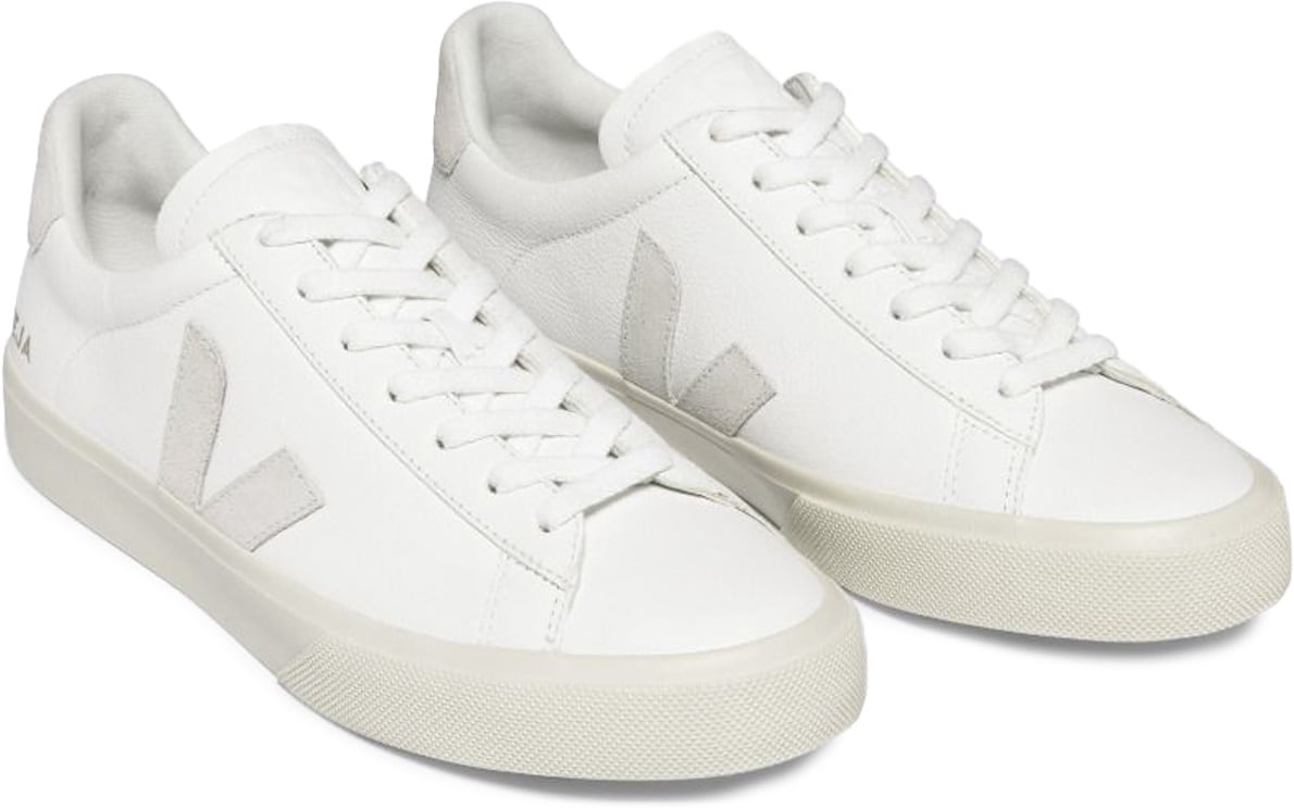 VEJA: White Campo Chromefree Leather - 3