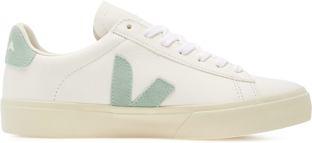 VEJA: Blanc Campo Chromefree Leather Blanc - 1