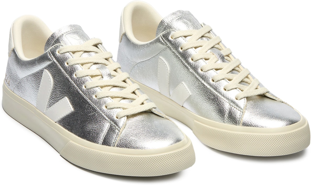 VEJA: Argent Campo Chromefree Leather Argent - 2