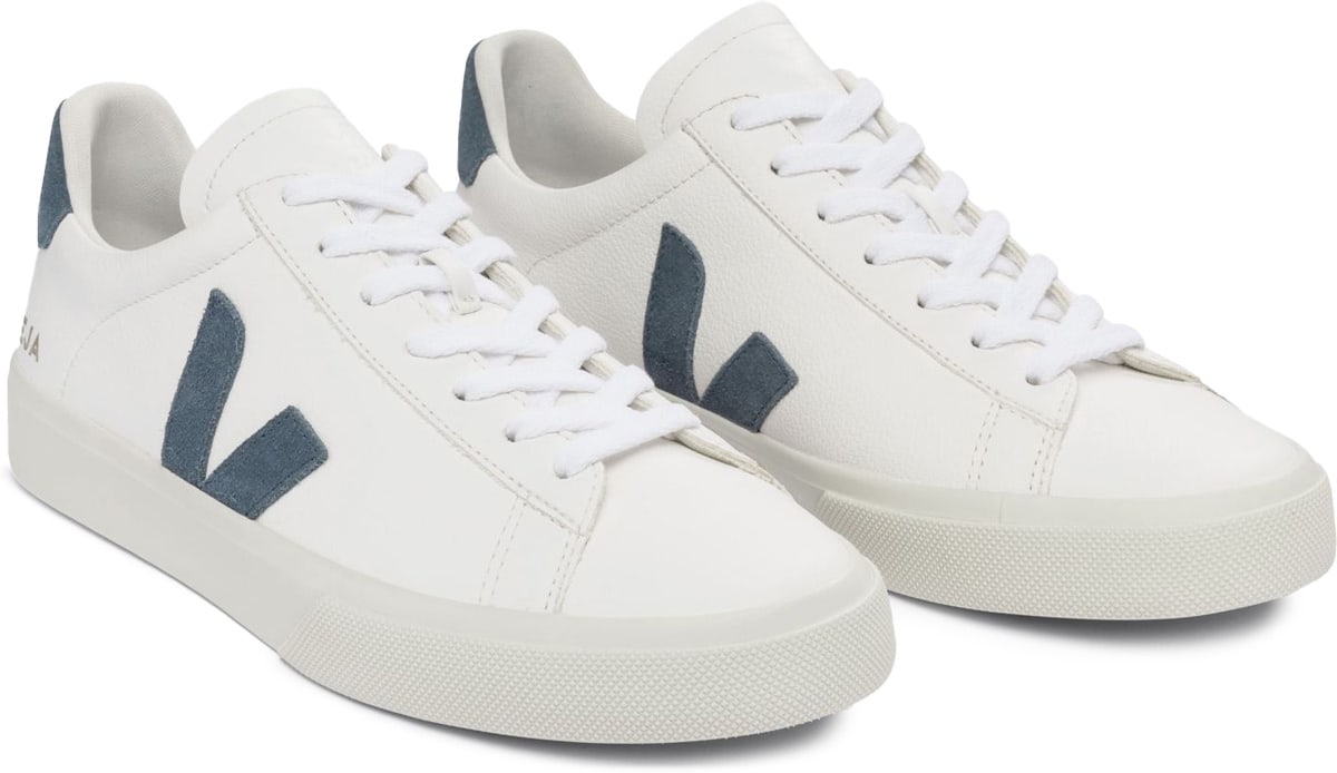 VEJA: White Campo Chromefree Leather - 3