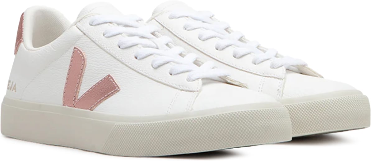 VEJA: White Campo Chromefree Leather - 3