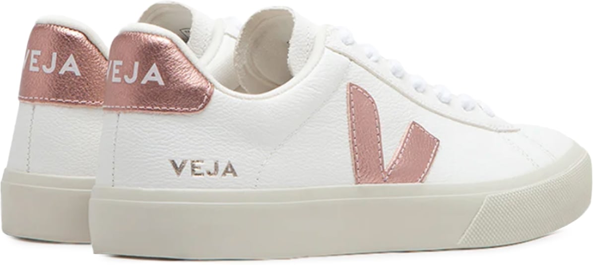 VEJA: White Campo Chromefree Leather - 4