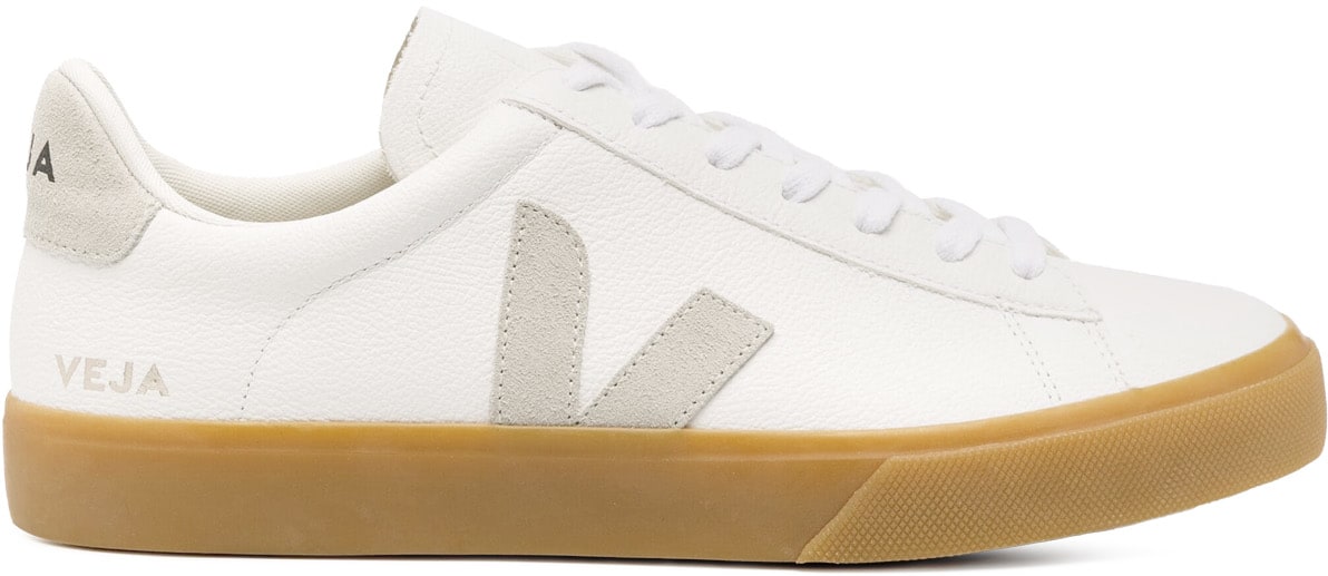 VEJA: White Campo Chromefree Leather - 1