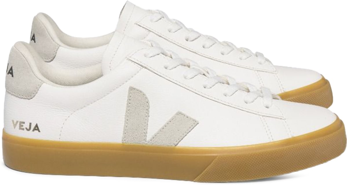 VEJA: Blanc Campo Chromefree Leather Blanc - 2