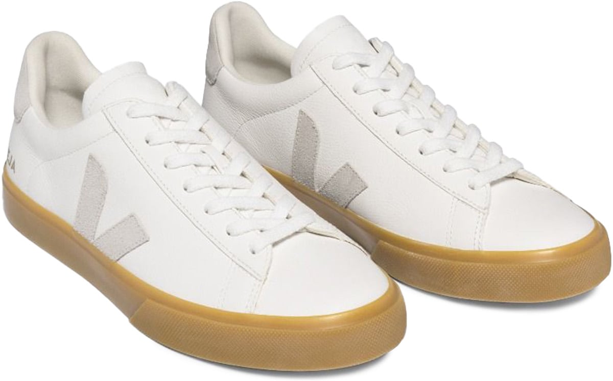 VEJA: White Campo Chromefree Leather - 3