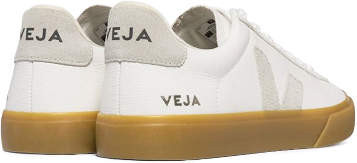 VEJA: Blanc Campo Chromefree Leather Blanc - 4