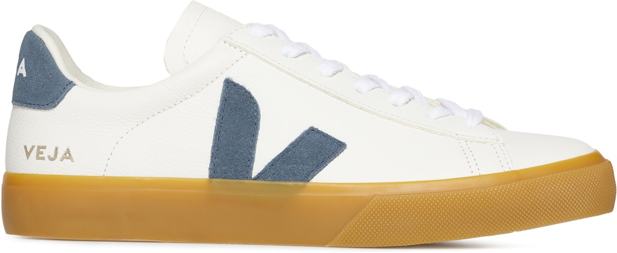 VEJA: Blanc Campo Chromefree Leather Blanc - 1