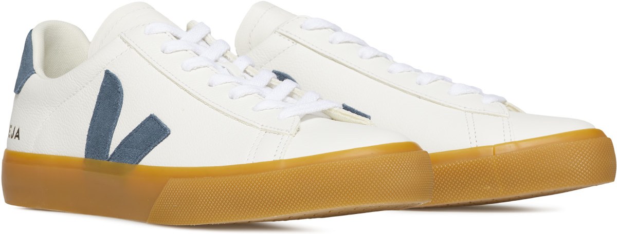 VEJA: White Campo Chromefree Leather - 3