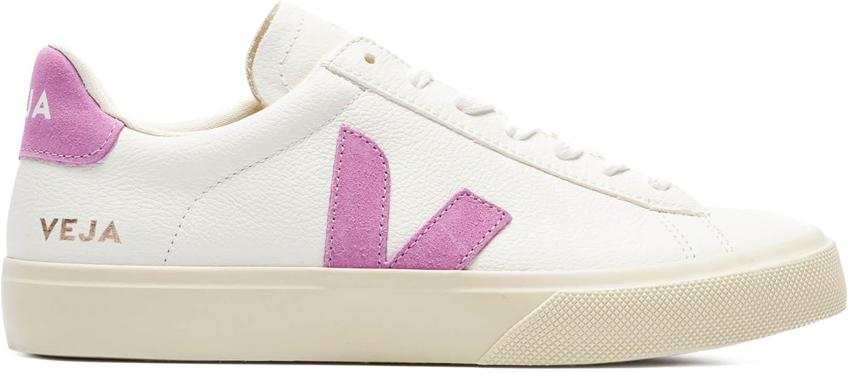 VEJA: White Campo Chromefree Leather - 1