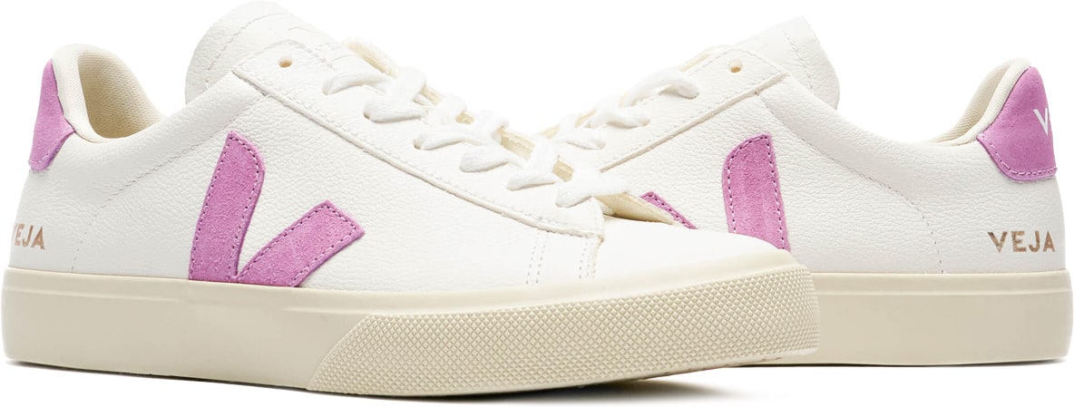 VEJA: White Campo Chromefree Leather - 4