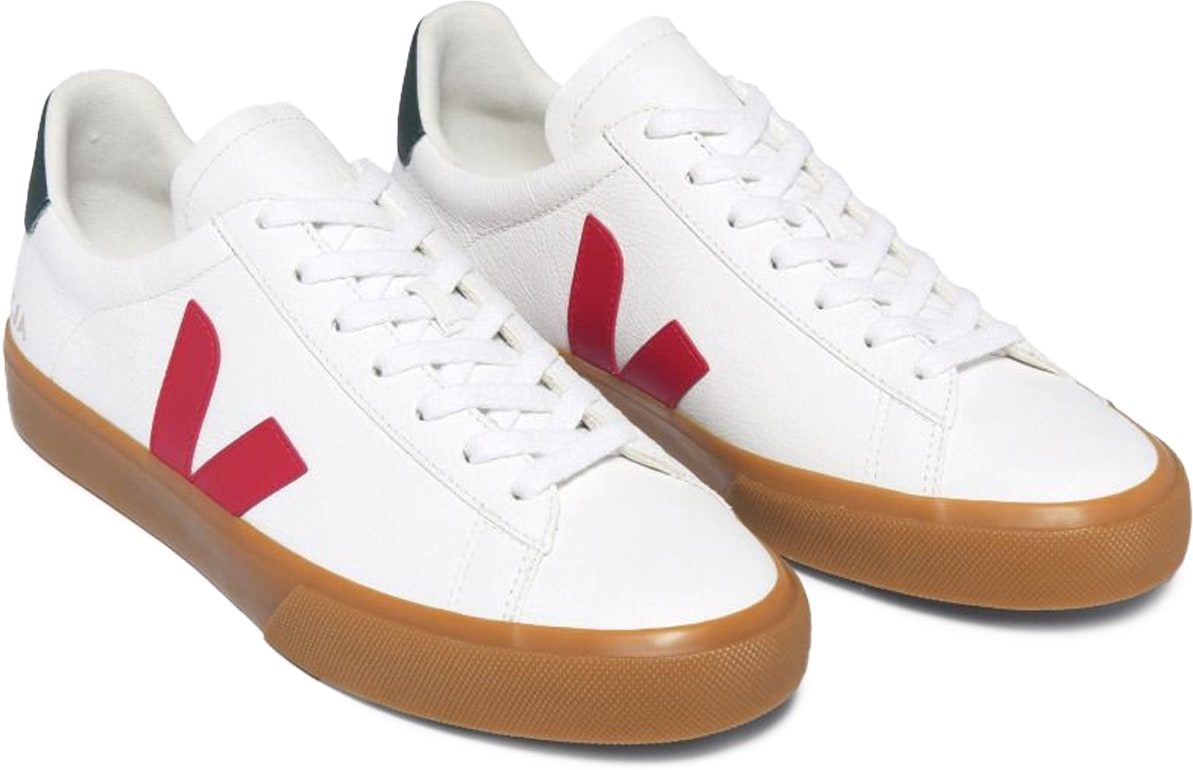 VEJA: White Campo Chromefree Leather - 3