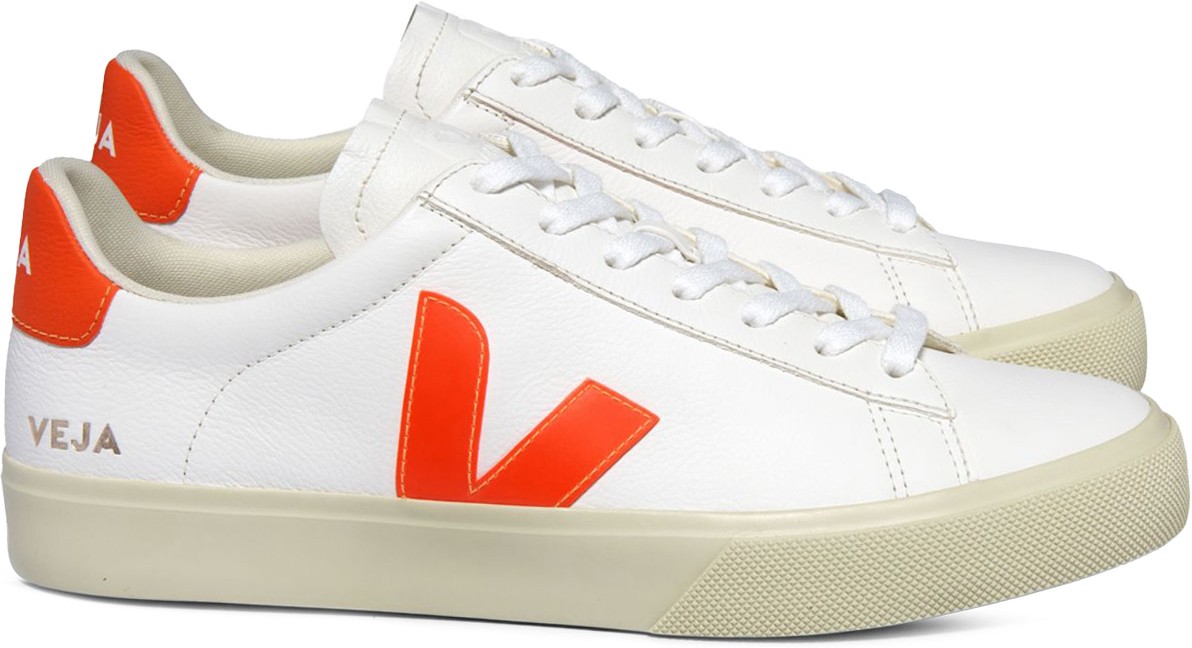 VEJA: White Campo Chromefree Leather - 2