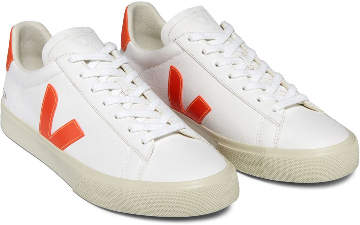 VEJA: White Campo Chromefree Leather - 3