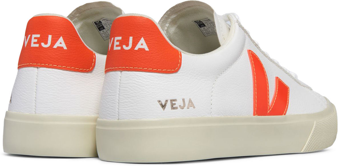 VEJA: White Campo Chromefree Leather - 4