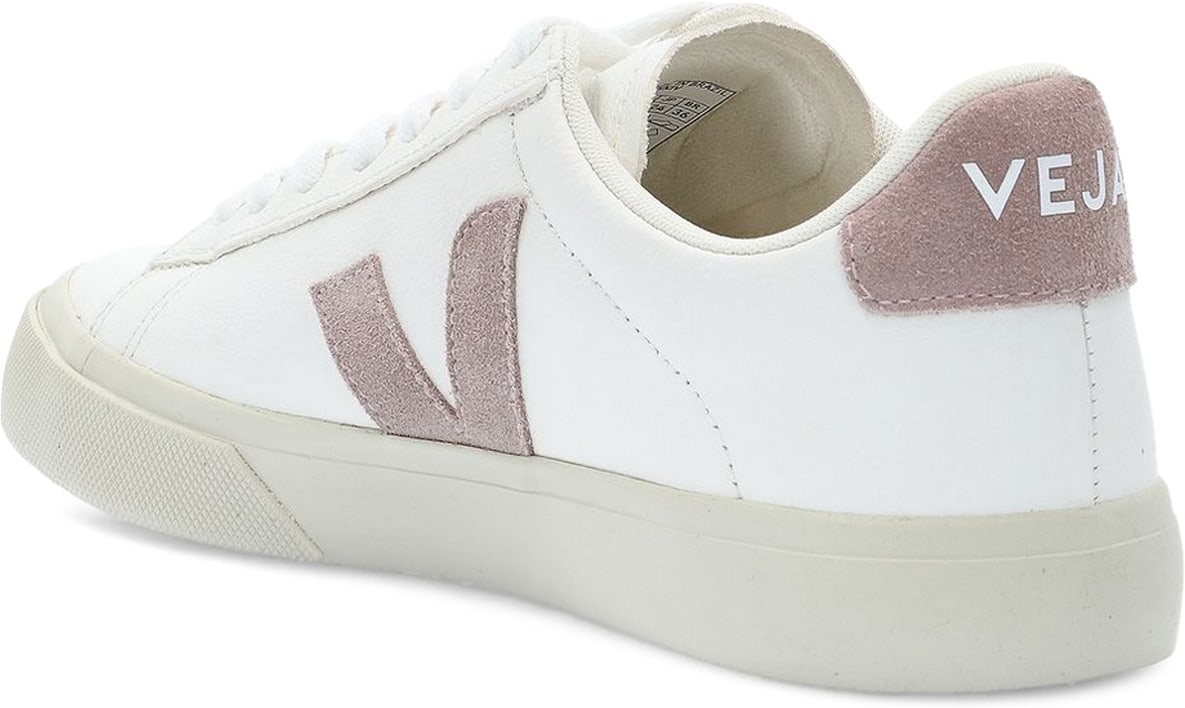VEJA: Blanc Campo Chromefree Leather Blanc - 2