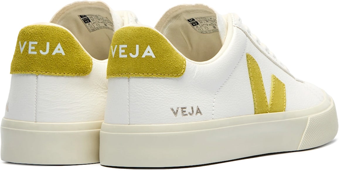 VEJA: Blanc Campo Chromefree Leather Blanc - 4