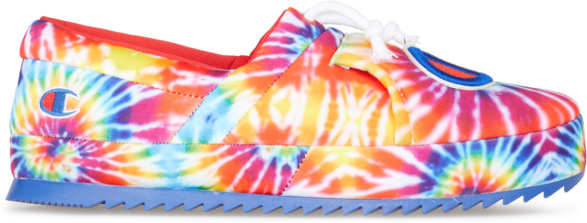 Champion: Multicolor University Tie -Dye Slippers - 1