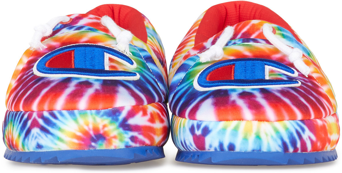 Champion: Multicolor University Tie -Dye Slippers - 3