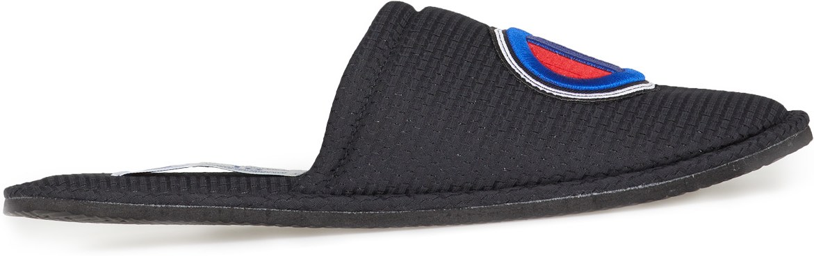 Champion: Black Sleepover Sport Slippers - 1