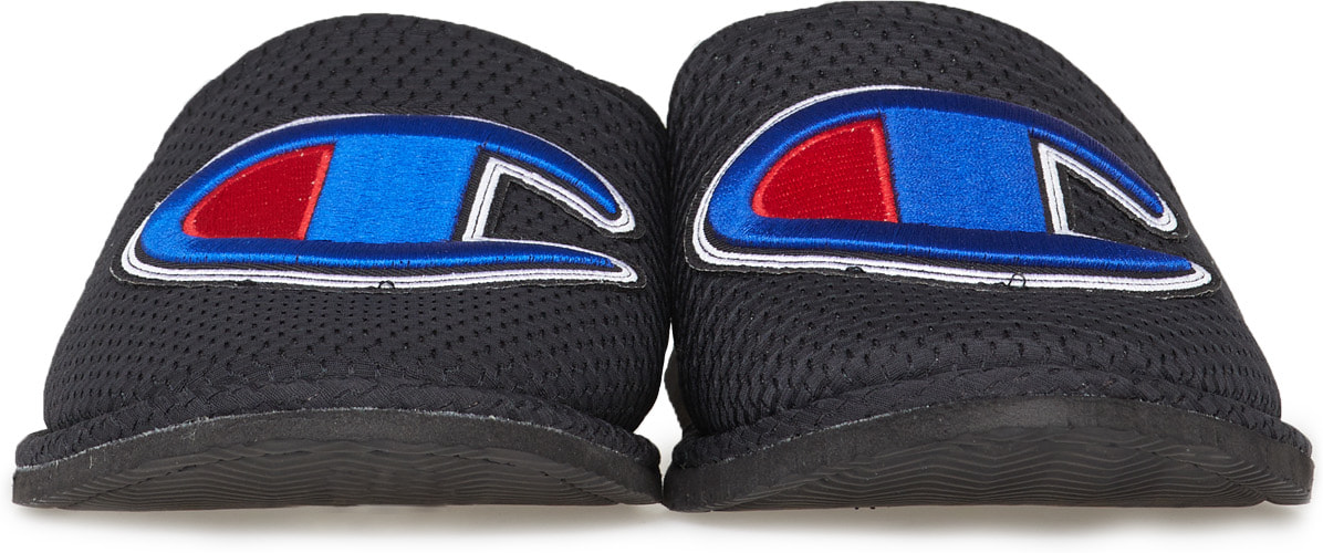 Champion: Black Sleepover Sport Slippers - 3