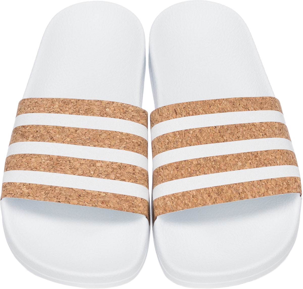 adidas Originals: White Adilette Slides - 4