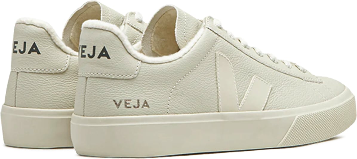 VEJA: Neutrals Campo Fured Chromefree Leather - 4