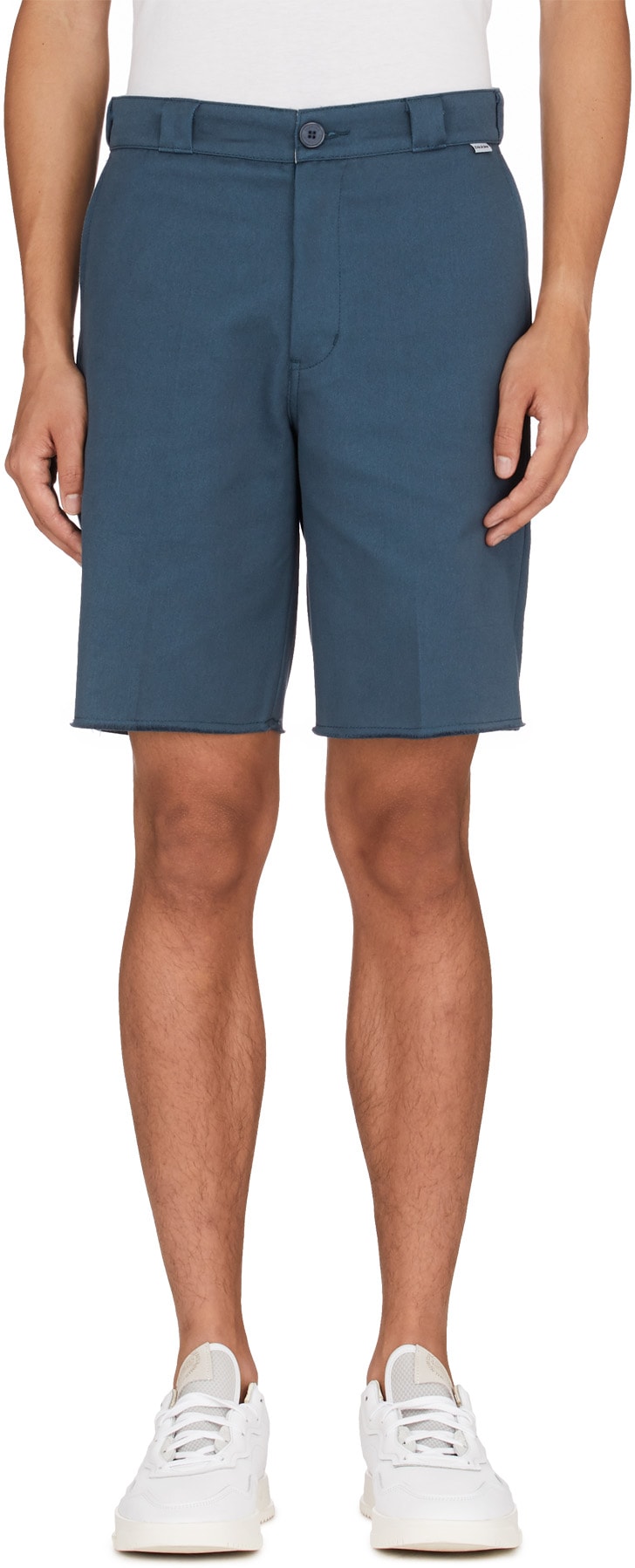 Dickies: Blue Cut Off Shorts - 1