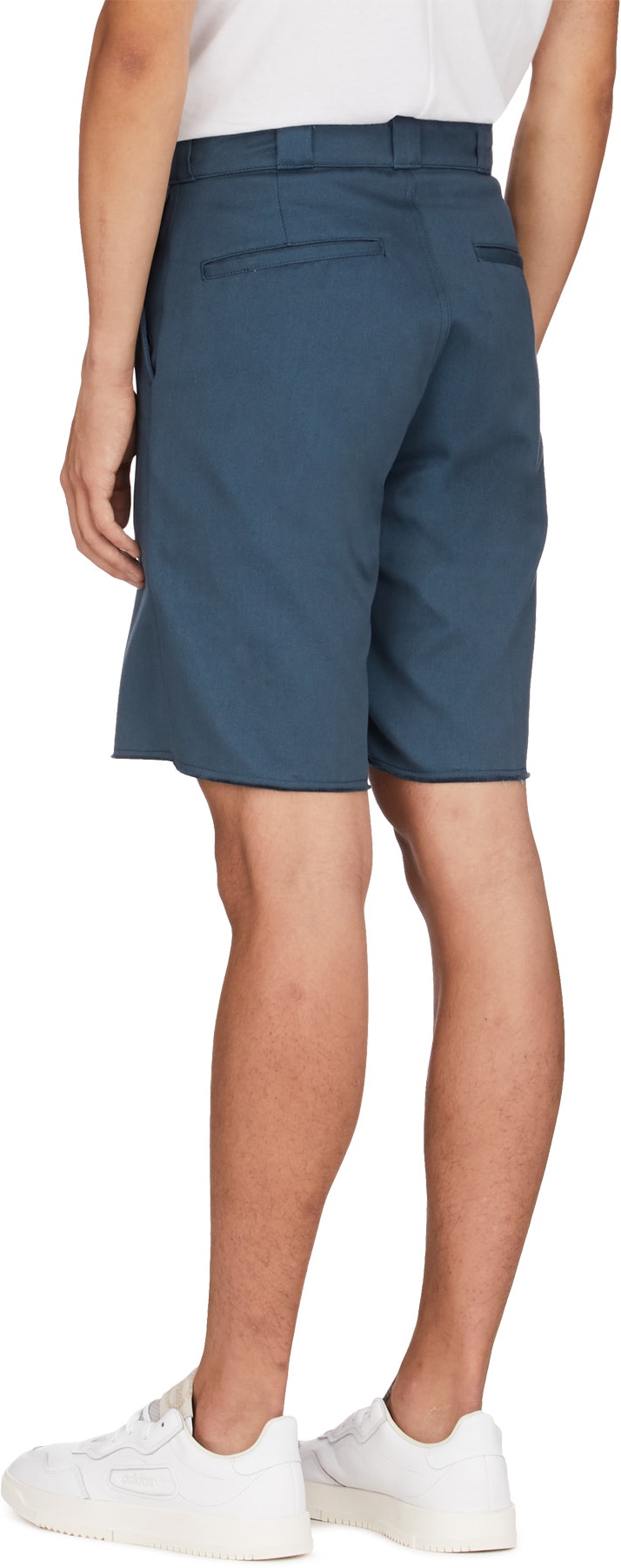 Dickies: Blue Cut Off Shorts - 3