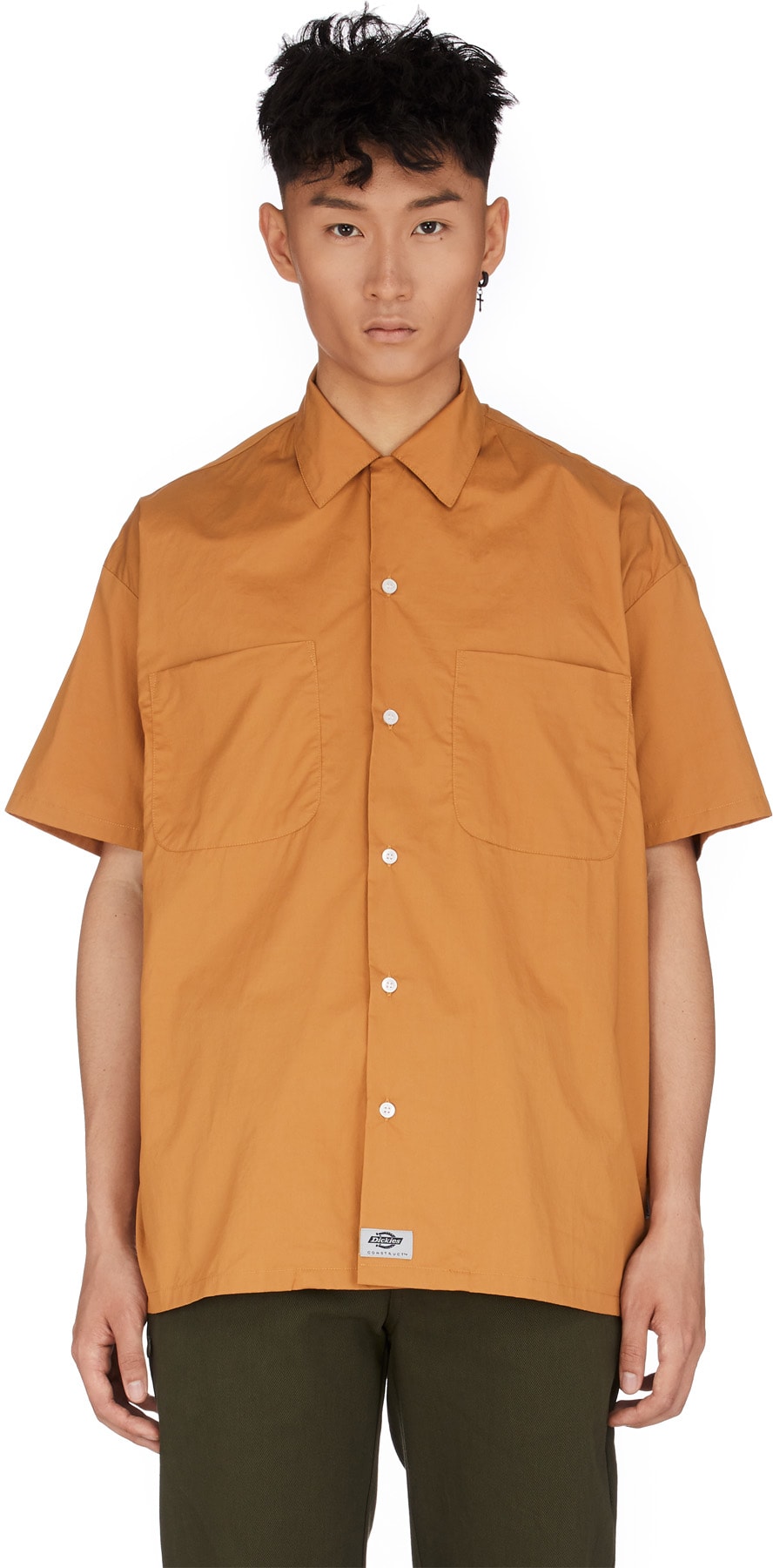 Dickies: Brown Camp Shirt - 1