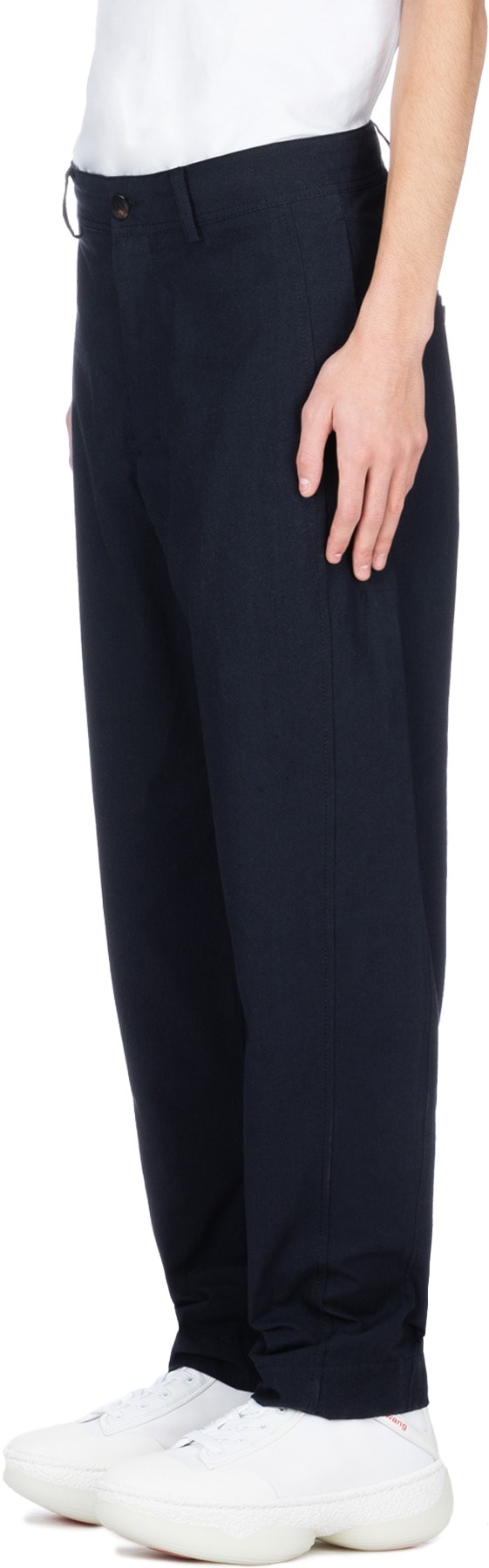 Damir Doma: Bleu Pantalon Powe- Bleu Minuit Bleu - 2