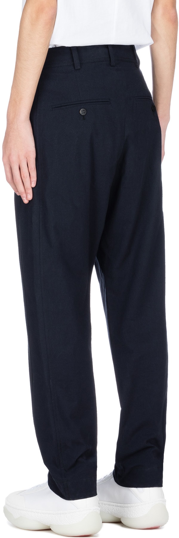 Damir Doma: Bleu Pantalon Powe- Bleu Minuit Bleu - 3