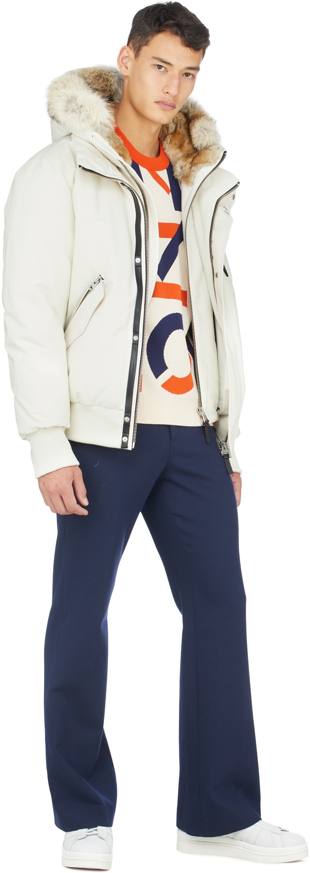 Mackage: Blanc Blouson Aviateur Dixon-C Blanc - 4