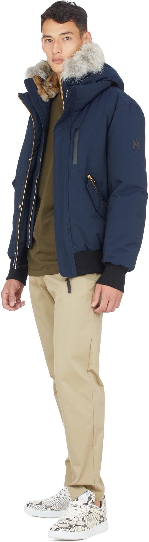 Mackage: Bleu Blouson Aviateur Dixon-C Bleu - 4
