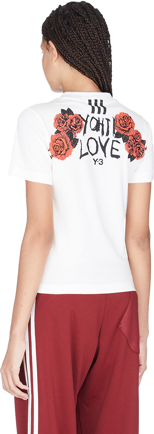 Y-3: White Yohji Love Tubular T-Shirt - 3