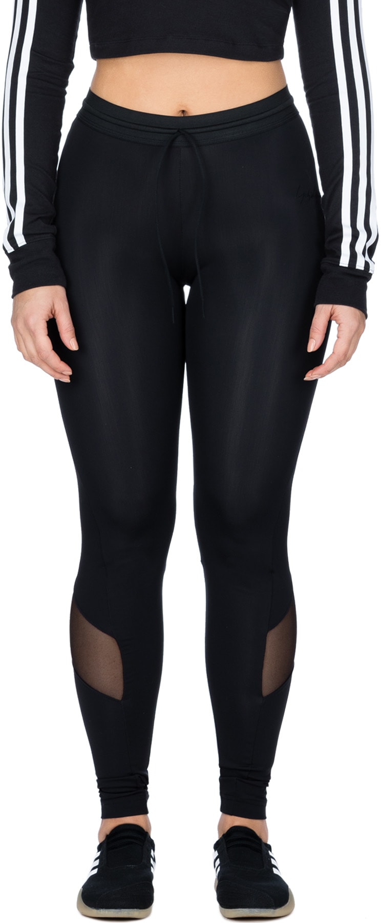 Y-3: Black New Classic Tights - 1