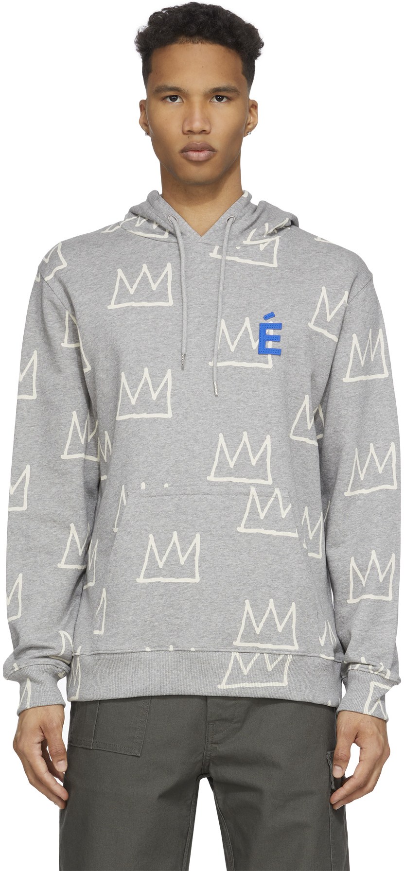 Études: Grey Klein Crown Hoodie - 1